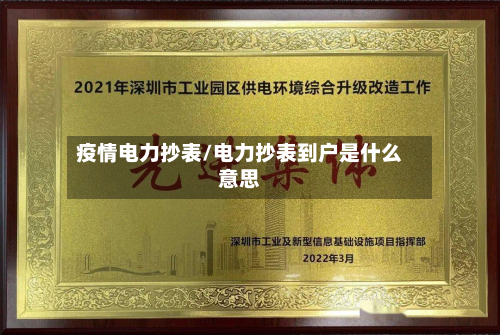 疫情电力抄表/电力抄表到户是什么意思-第1张图片
