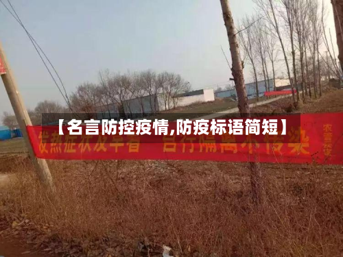 【名言防控疫情,防疫标语简短】
