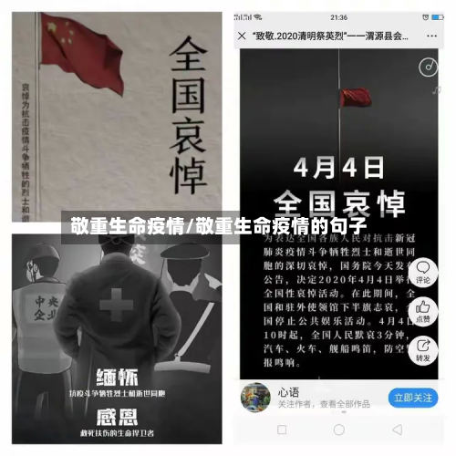 敬重生命疫情/敬重生命疫情的句子-第2张图片