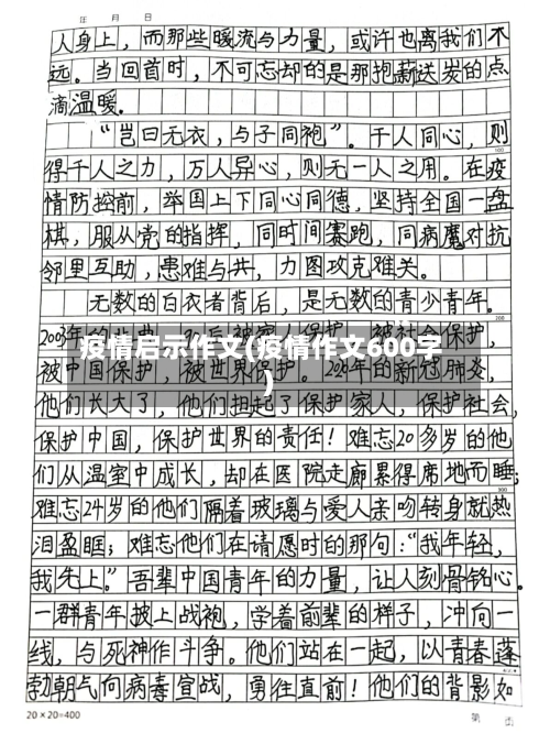 疫情启示作文(疫情作文600字)-第1张图片