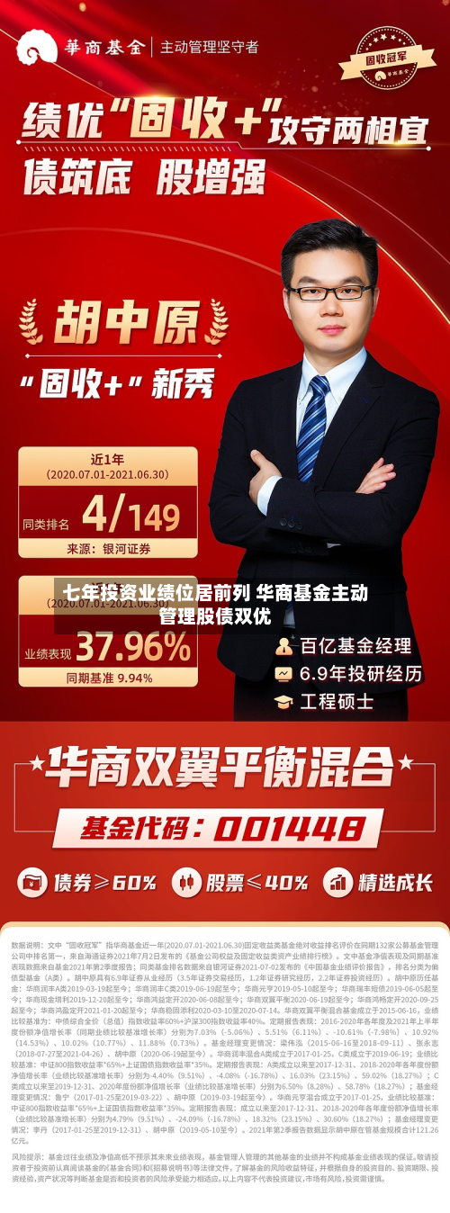 七年投资业绩位居前列 华商基金主动管理股债双优