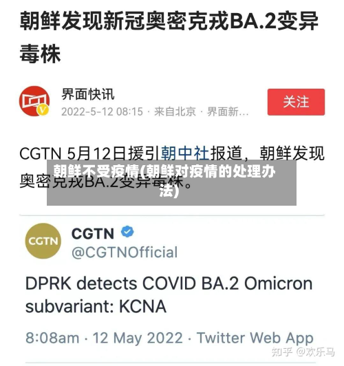 朝鲜不受疫情(朝鲜对疫情的处理办法)