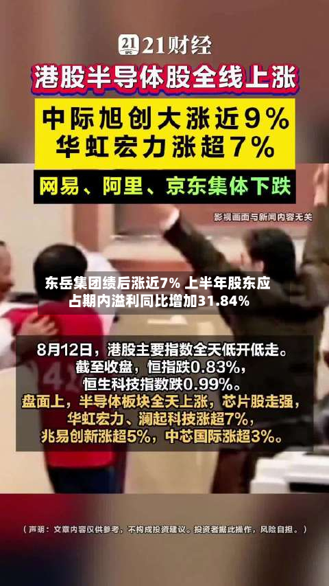 东岳集团绩后涨近7% 上半年股东应占期内溢利同比增加31.84%-第2张图片