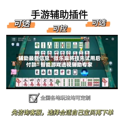 辅助最新信息“微乐麻将挂先试用后付款”智能游戏透视辅助专家-第2张图片