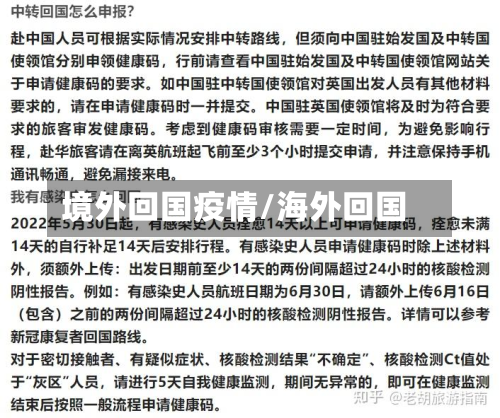 境外回国疫情/海外回国-第2张图片