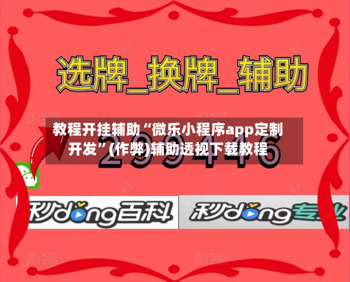教程开挂辅助“微乐小程序app定制开发”(作弊)辅助透视下载教程-第3张图片