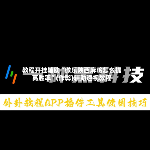 教程开挂辅助“微乐陕西麻将怎么提高胜率”(作弊)辅助透视教程-第2张图片