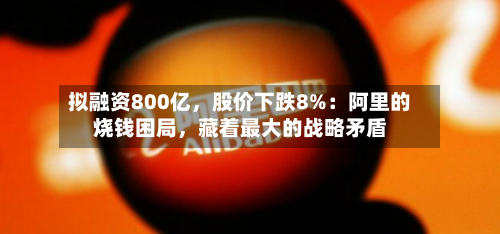 拟融资800亿,股价下跌8%:阿里的烧钱困局,藏着最大的战略矛盾-第3张图片