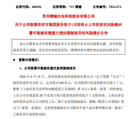 688496,连踩两道退市红线